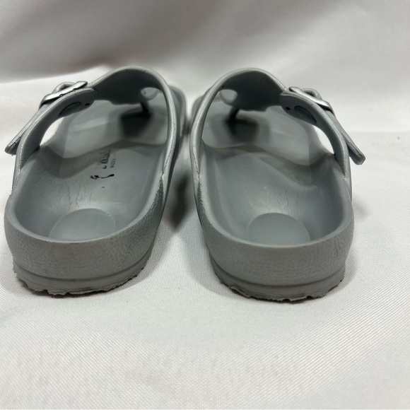 Birkenstock | Silver Gizeh Eva Rubber Sandals Kids Big Girls Size US 3/EU 34 - Picture 5 of 9